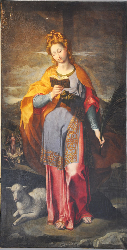 Portrait Of St Agnes